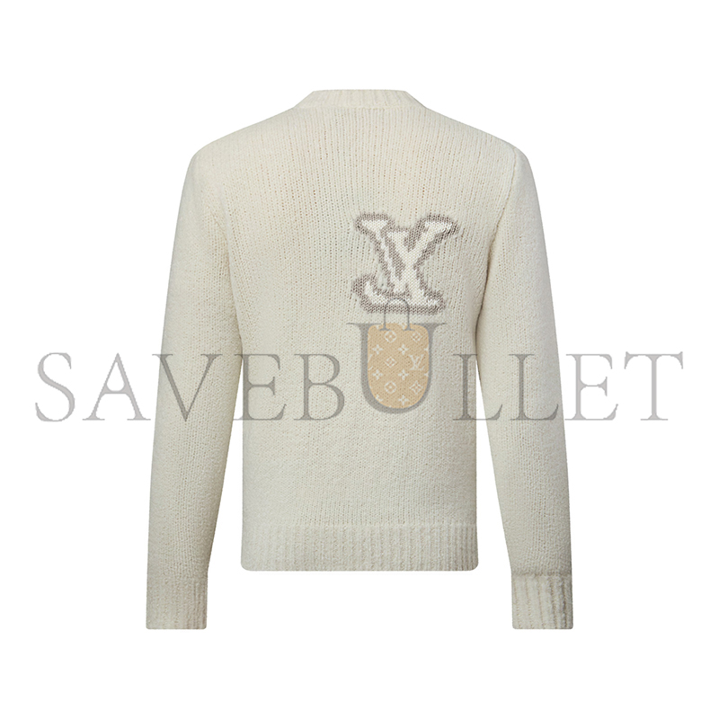 LOUIS VUITTON LV INTARSIA CREWNECK 1AIWEJ LOUIS VUITTON LV INTARSIA CREWNECK 1AIWEJ